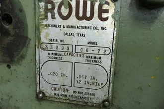 1986 ROWE C6-72 Straightener, Powered & Non Powered | UPM, LLC (6)